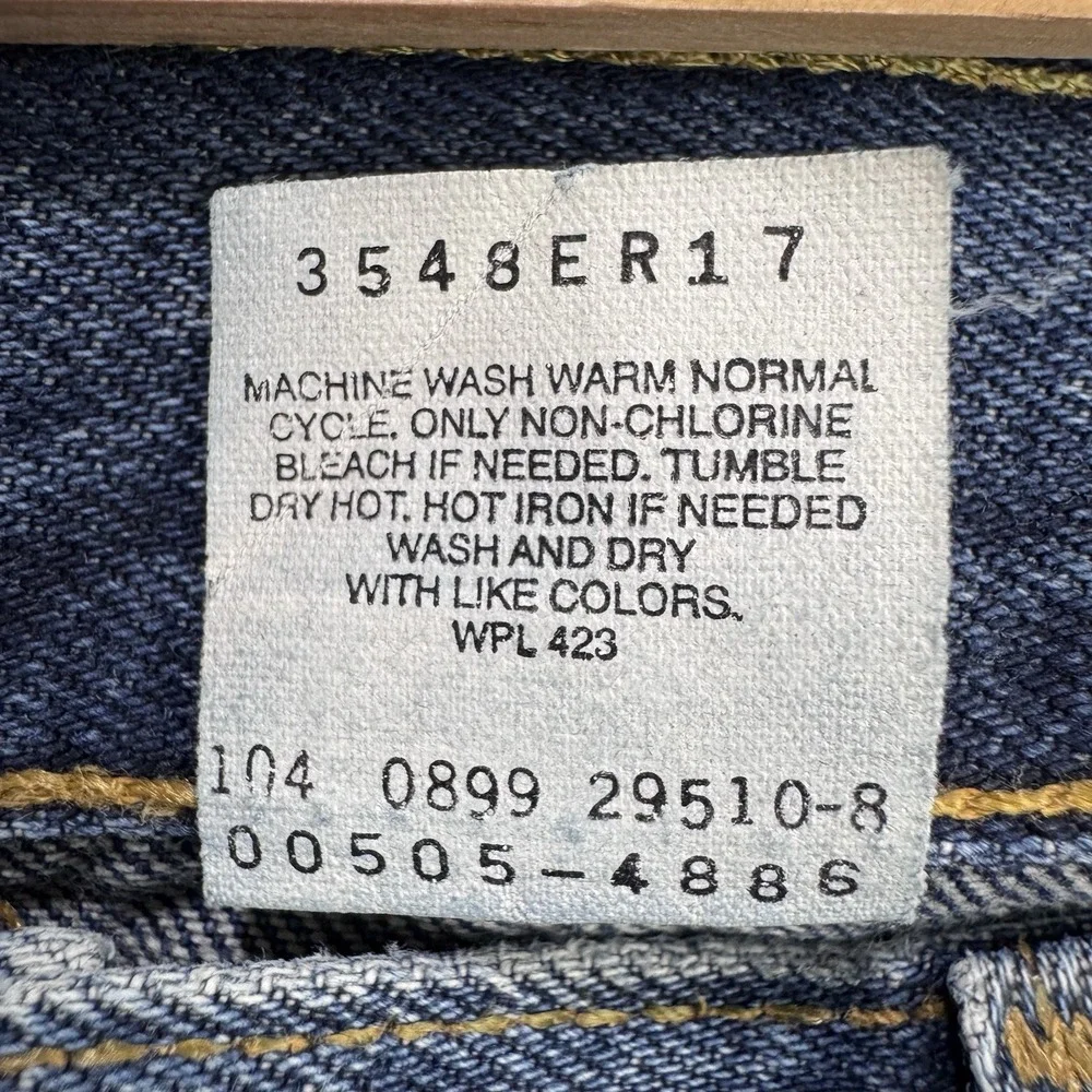 Levis 505 VTG Jeans Men 38x30 Blue Regular Straight Denim (99' VTG)‎